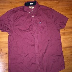 Short Sleeve Button Down Hollister Shirt.